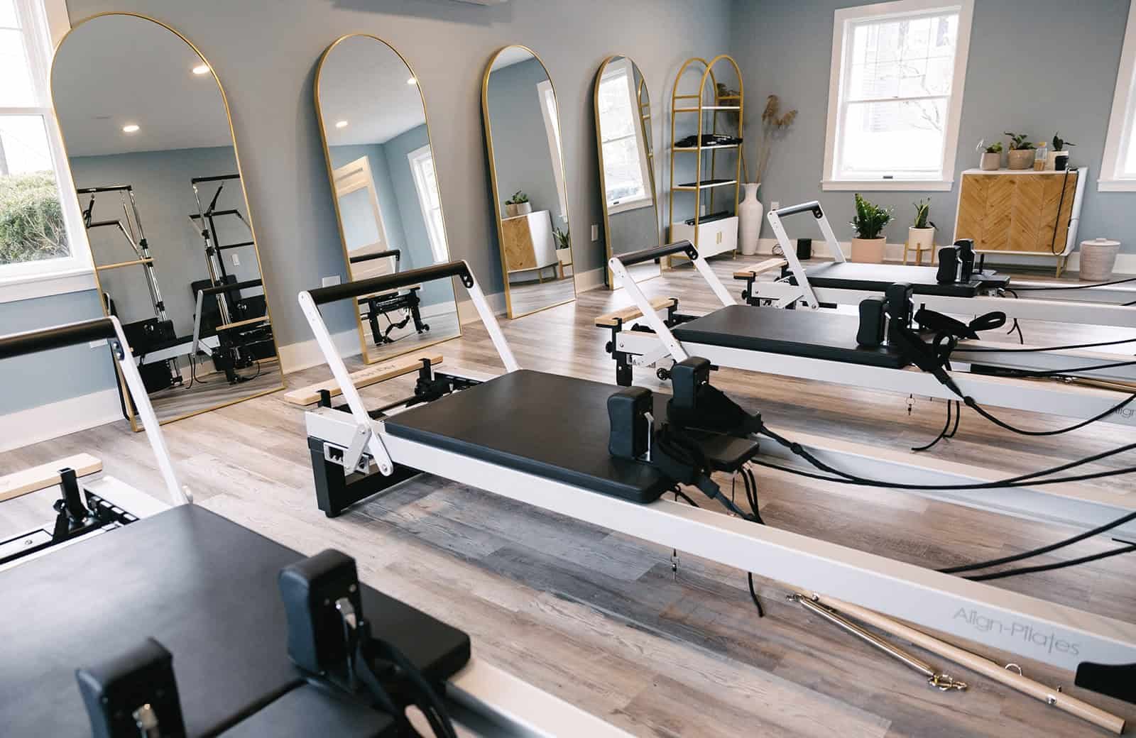 Modern Pilates reformer studio